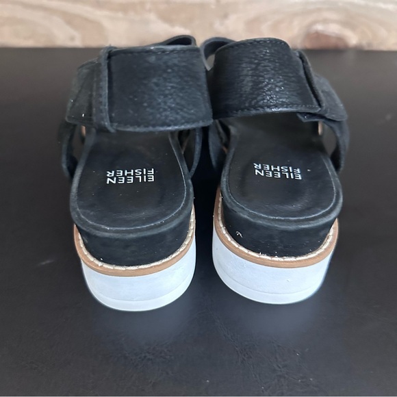 Eileen Fisher Black Sandals - Picture 3 of 9